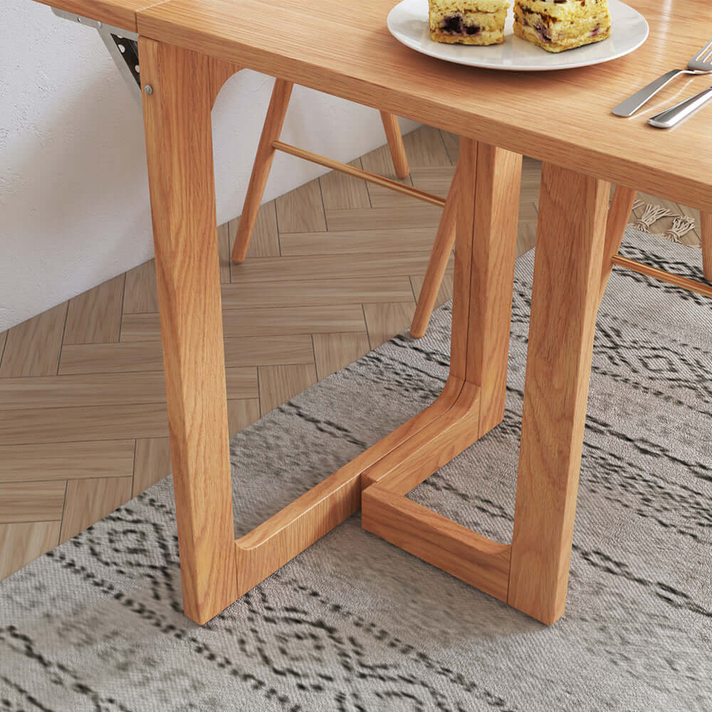 Wall-mounted folding dining table designed for space-saving and small areas