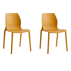 Modern Scandinavian Style Stackable Plastic & Acrylic Chair for Kitchen & Dining Dining Chairs