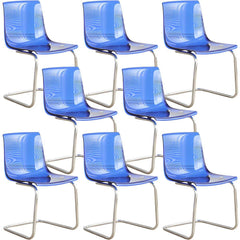 Scandinavian Style Non-Upholstered Side Chair in Plastic & Acrylic Dining Chairs