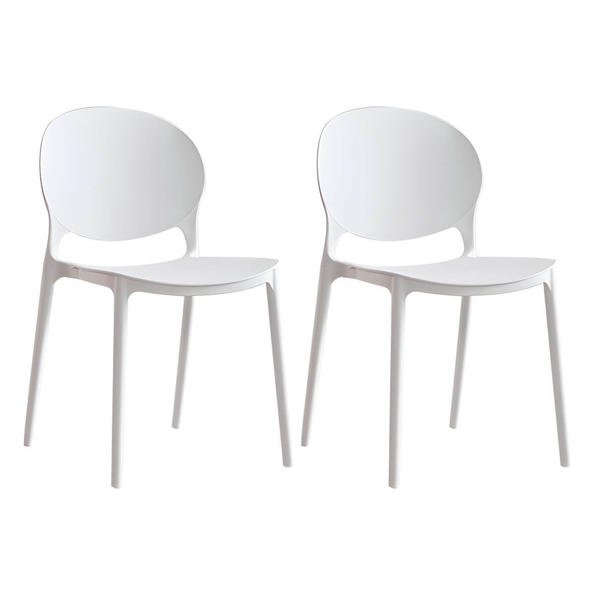 Modern acrylic dining side chair with open back, 32 inches tall, ideal for restaurant seating