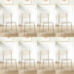 Transparent acrylic dining chair with modern design, perfect for living room and kitchen seating