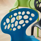 Nordic acrylic dining chair with armrest and backrest, featuring transparent acrylic legs