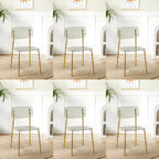 Transparent acrylic dining chair with modern design, perfect for living room and kitchen seating