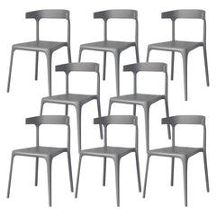 Nordic Stackable Backrest Acrylic Chair with Acrylic Legs for Dining Room Dining Chairs