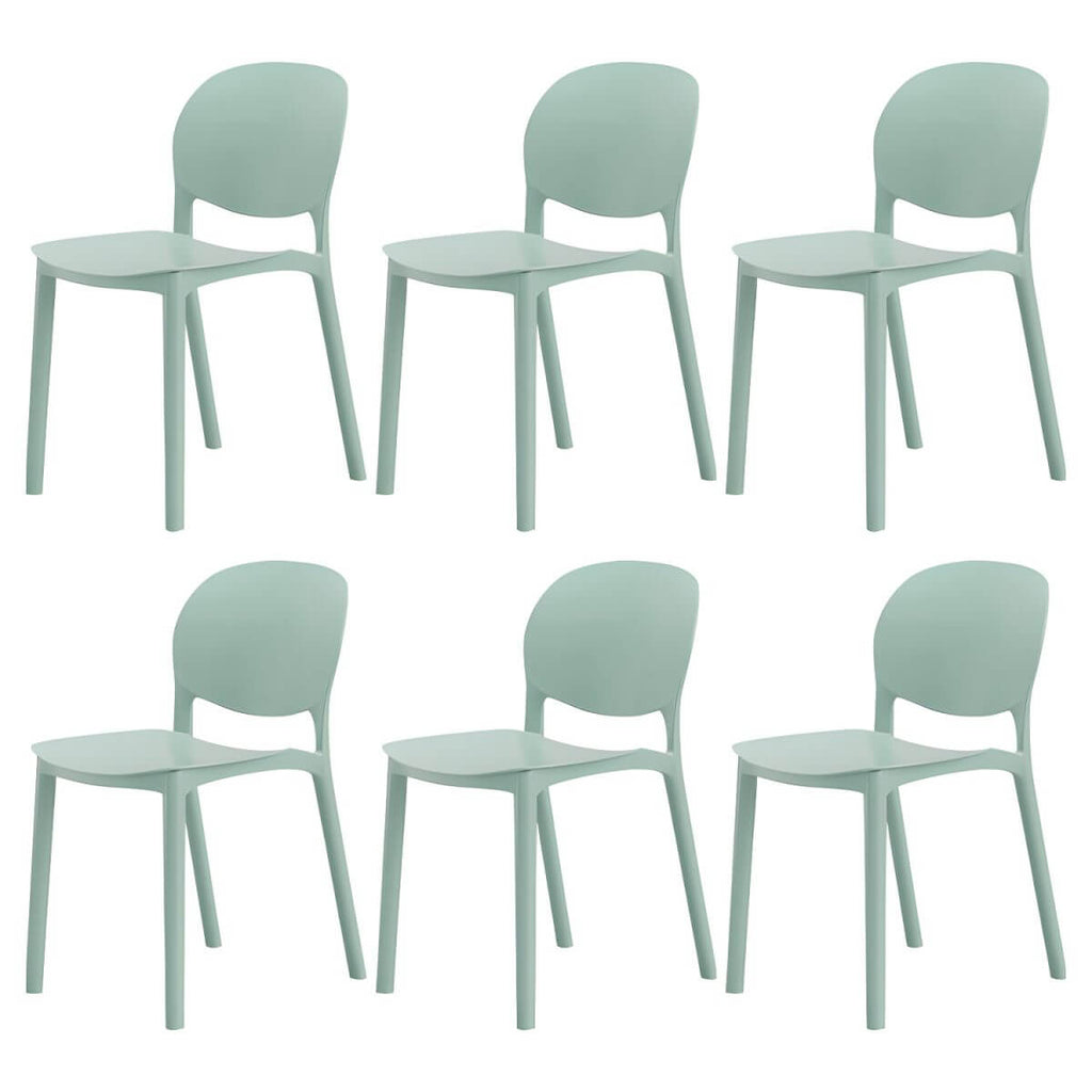 Stackable Nordic dining chair with acrylic legs and ergonomic backrest for modern dining rooms