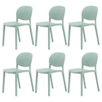 Stackable Nordic dining chair with acrylic legs and ergonomic backrest for modern dining rooms