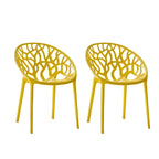 Scandinavian style sloped arm chair made of plastic and acrylic, ideal for kitchen and dining areas