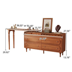 Expandable Solid Wood Makeup Table Organizer