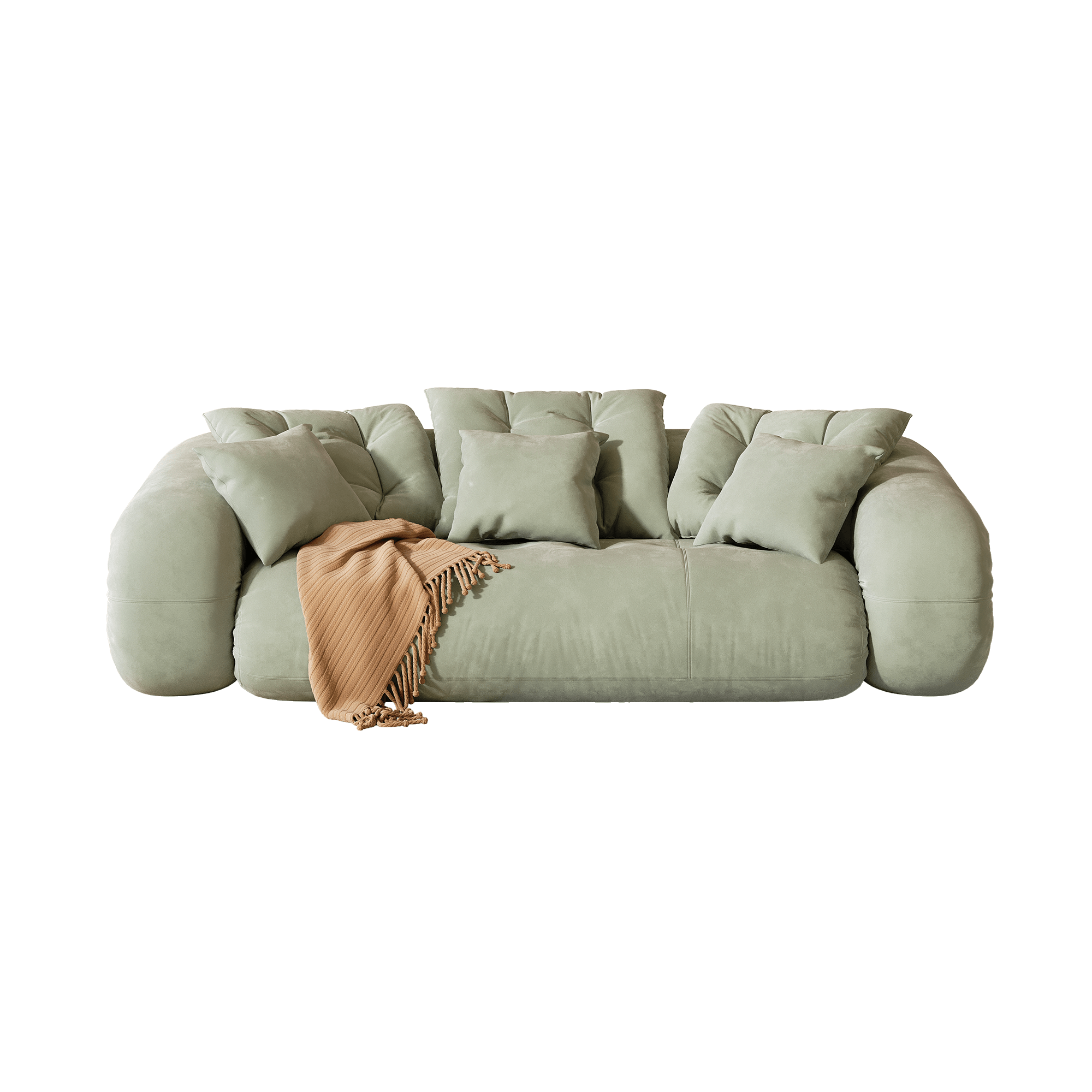 Velvet folding floor sleeper sofa bed with pet-friendly bean bag style design