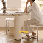 Terrazzo dining table combining premium quality with safety and stylish design
