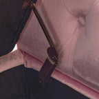 51" Pink Velvet Ottoman Bench with Flip-Top Storage