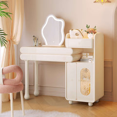 Modern Stretchable Makeup Vanity Dressing Table White