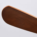 52-Inch Modern Ceiling Fan with Light and Walnut Blades