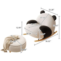 Panda Rocking Chair Kids Sofa Cartoon Lounge
