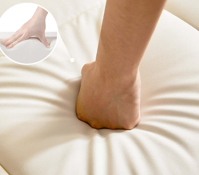 Three seater modern sofa with cat scratch resistant cloth fabric for durable comfort