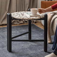 Contemporary Terrazzo Side Table - Unique Patterns and Easy Maintenance