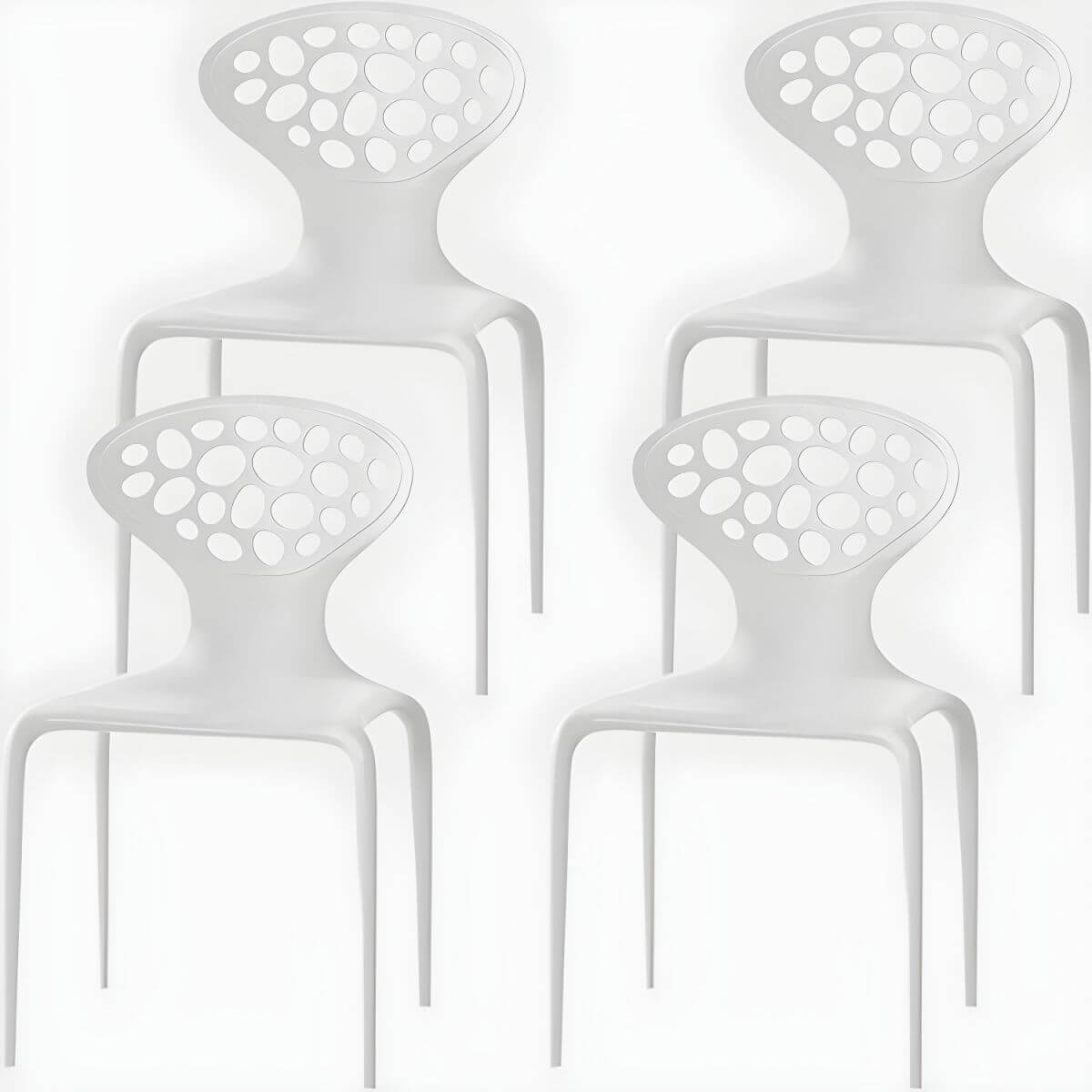 Nordic acrylic dining chair with armrest and backrest, featuring transparent acrylic legs