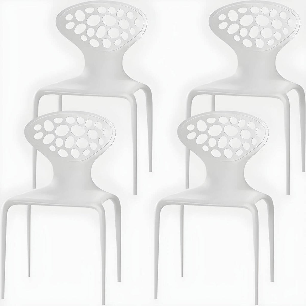 Nordic acrylic dining chair with armrest and backrest, featuring transparent acrylic legs