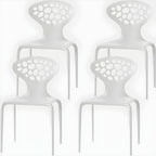 Nordic acrylic dining chair with armrest and backrest, featuring transparent acrylic legs