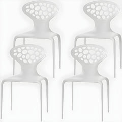 Nordic Armrest Backrest Acrylic Chair with Acrylic Legs for Dining Room Dining Chairs