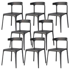 Nordic Stackable Backrest Acrylic Chair with Acrylic Legs for Dining Room Dining Chairs