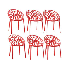 Scandinavian Style Plastic & Acrylic Sloped Arm Chair for Kitchen & Dining Dining Chairs