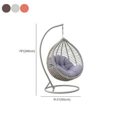 Metal Porch Swing with Stand, Complete with Cushions, Chain, and Stand Porch Swings