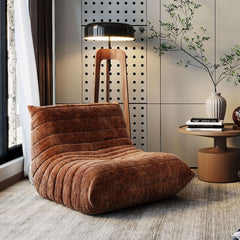 Lazy Compressed Foam Floor Couch Chenille Togo Sofa