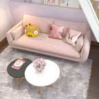 31.5-inch polyester blend tuxedo arm sofa with loose back, perfect for living room seating