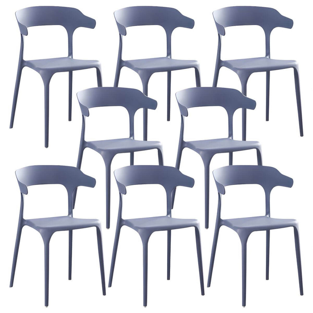 Acrylic Nordic dining chair with backrest and armrests, featuring clear acrylic legs