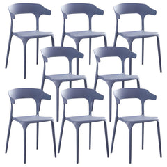 Nordic Backrest Armrest Acrylic Chair with Acrylic Legs for Dining Room Dining Chairs