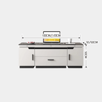 White lift-top coffee table with storage and stools, perfect for compact living spaces