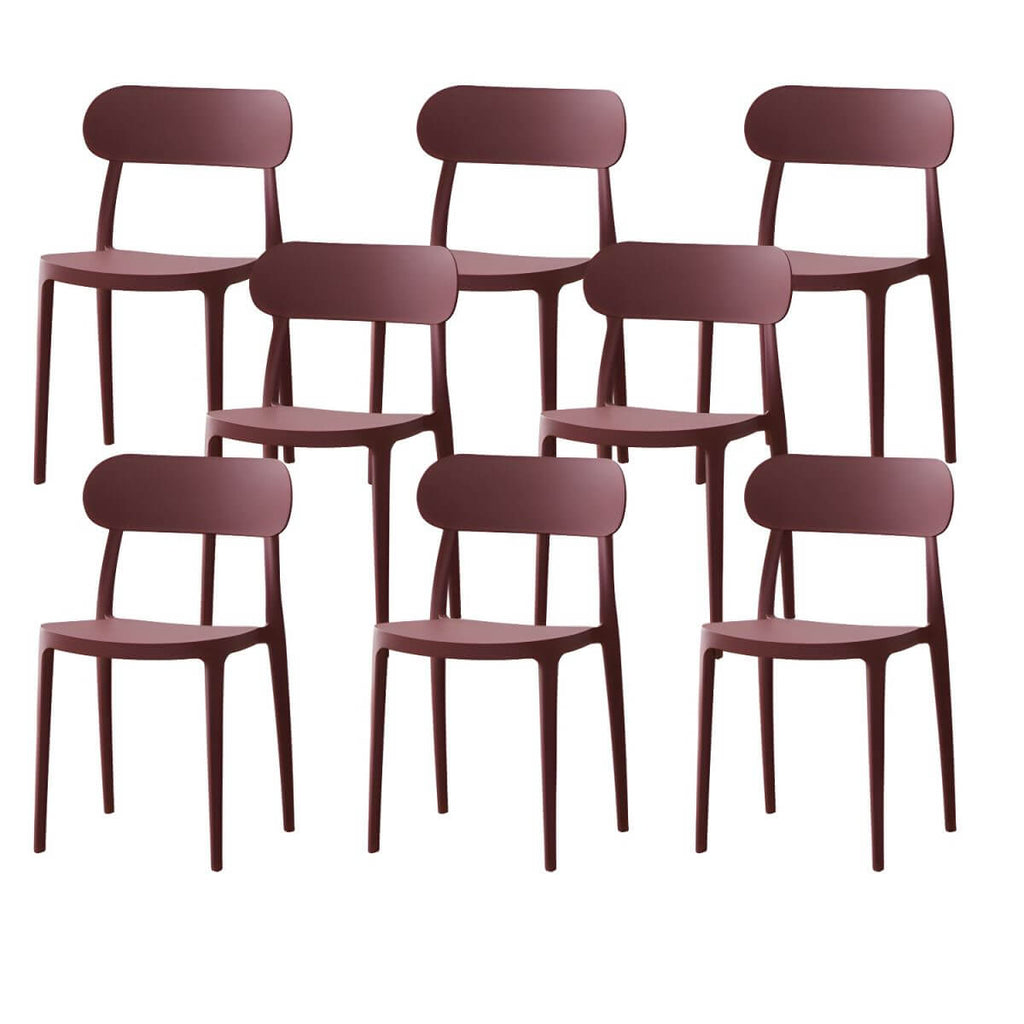Modern Scandinavian dining chair made of plastic and acrylic, perfect for kitchen and dining areas