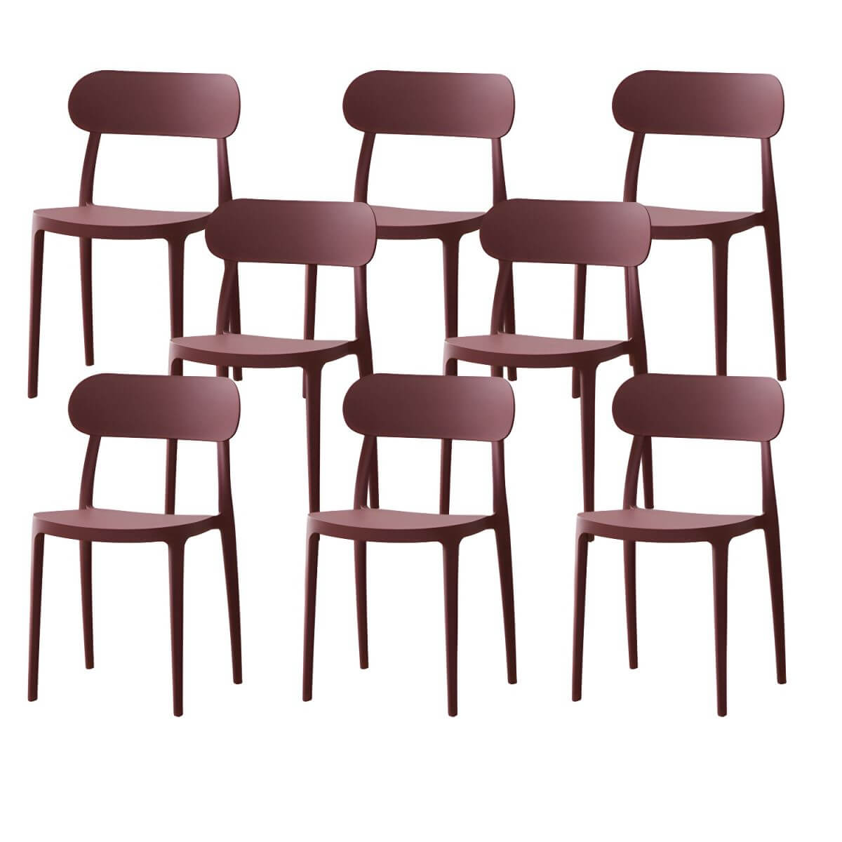 Modern Scandinavian dining chair made of plastic and acrylic, perfect for kitchen and dining areas