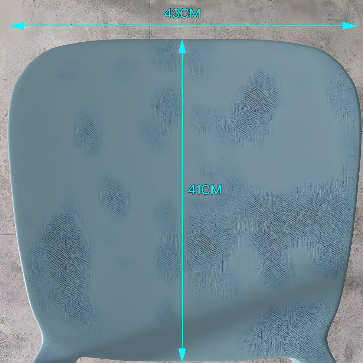 Stackable Nordic acrylic dining chair with backrest and acrylic legs