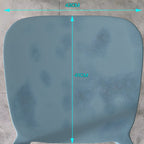 Stackable Nordic acrylic dining chair with backrest and acrylic legs