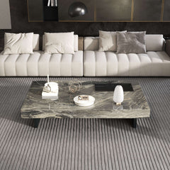 Light Luxury Sintered Stone Rectangle Coffee Table