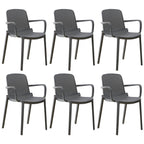 Acrylic modern plastic dining chair with solid back, 32 inches high, ideal for restaurant seating