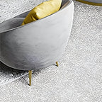 Pink modern polyester blend sofa with tight back, ideal for apartments, measuring 32 by 32 by 35 inches