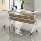 Folding table and chair set designed for versatile use in dynamic office spaces