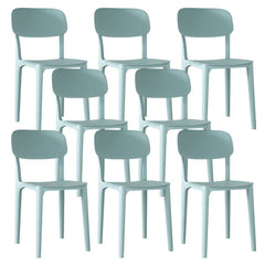 Nordic Backrest Stackable Acrylic Chair with Acrylic Legs for Dining Room Dining Chairs