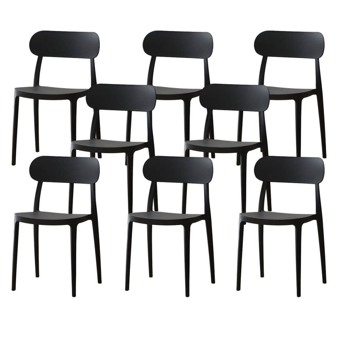 Modern Scandinavian dining chair made of plastic and acrylic, perfect for kitchen and dining areas
