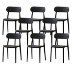 Modern Scandinavian dining chair made of plastic and acrylic, perfect for kitchen and dining areas