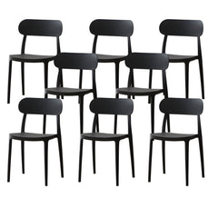 Modern Scandinavian Plastic & Acrylic Kitchen & Dining Chair Dining Chairs