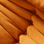 Burnt Caterpillar single lounge chair with Togo sofa design, perfect for modern living spaces