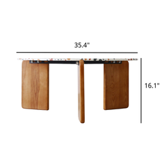 Nordic-Inspired Terrazzo Coffee Table - Unique Round Design with Quality Wooden Legs