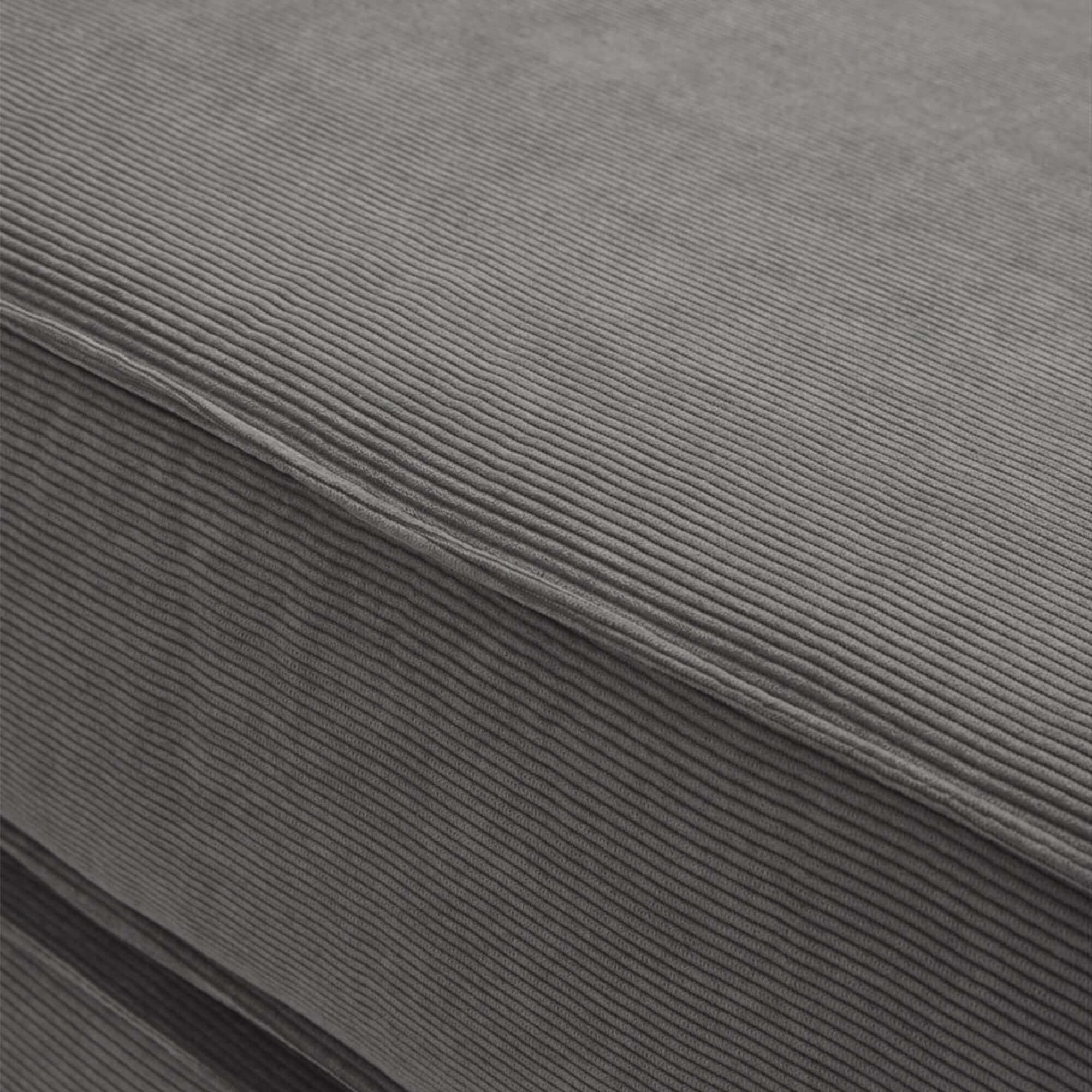 Compressed sofa bed with corduroy fabric and three stainless steel frames, DIY couch design