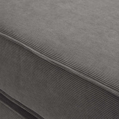 Corduroy Fabric 78.7" Compressed Sofa Bed Free DIY Couch with 3 Stainless Steel Frames