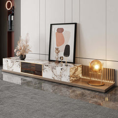 Modern Extendable TV Stand for TVs up to 85" with Storage Drawers