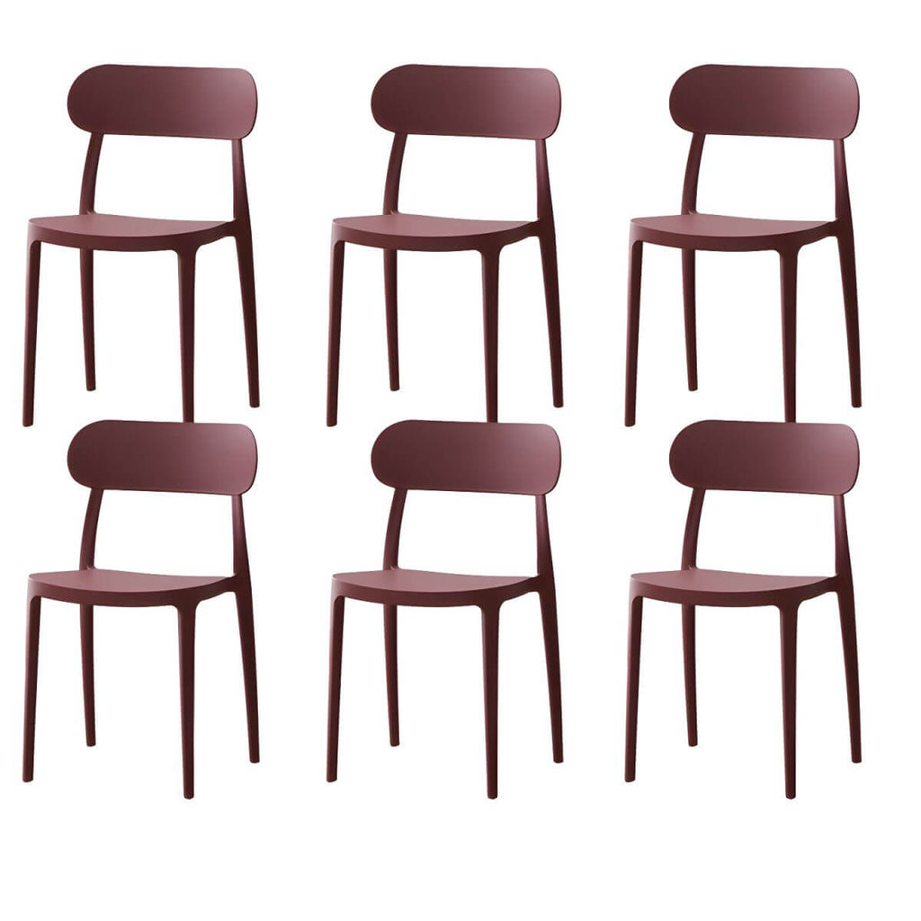 Modern Scandinavian dining chair made of plastic and acrylic, perfect for kitchen and dining areas